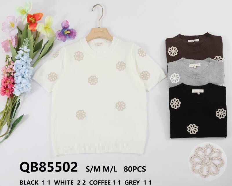 Bluzka damska (Francja produkt) Roz S/M-M/L, Mix Kolor .Paczka 10 szt.